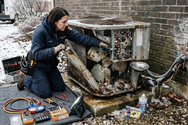 hvac damaged